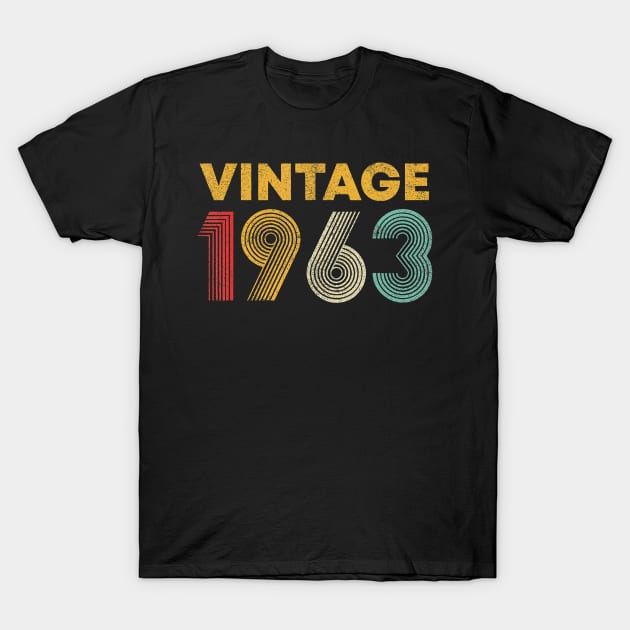 57th Birthday Gift Idea Vintage 1963 Men Women T-Shirt T-Shirt by Hot food